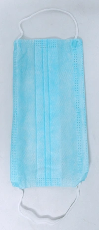 BIJKART NON WOOVEN 3 LAYER MASK WITH NOSE PIN AND PASTING DORI BLUE MASK  - FREE SIZE, 100