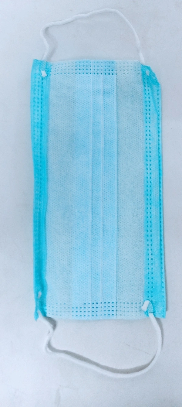 BIJKART NON WOOVEN 3 LAYER MASK WITH NOSE PIN AND PASTING DORI BLUE MASK  - FREE SIZE, 100