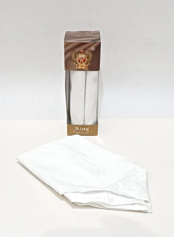 King Cotton Hankies Set Of 6 Boxes, In Each Box 3 Pcs Packing - 18