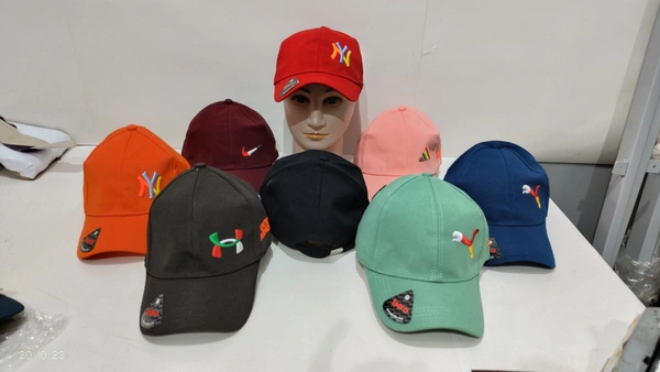 Mens Embrodary Indian Flaxi Fit Material Cap  Color - Mix Color Pack  Fitting - Steel Buckle - Free, 6