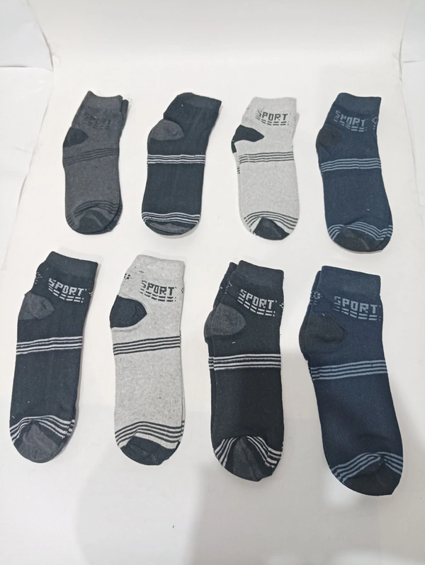 Mens & Women Mid Anklet Socks, Mix Color Pack (Set Of 12 Pcs In One Box) - Free, 12