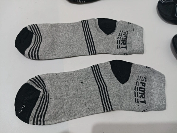 Mens & Women Mid Anklet Socks, Mix Color Pack (Set Of 12 Pcs In One Box) - Free, 12