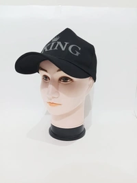 Mens Indian Flaxi Fit Rubber Printed King  Logo Caps Color - Black Color Pack Fitting - Buckle - Free, 6
