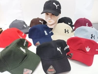 Mens Embrodary Indian Flaxi Fit Material Cap  Color - Mix Color Pack  Fitting - Steel Buckle - Free, 6