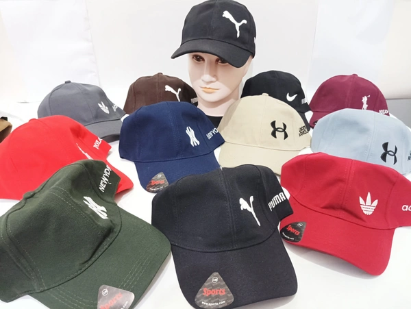 Mens Embrodary Indian Flaxi Fit Material Cap  Color - Mix Color Pack  Fitting - Steel Buckle - Free, 6