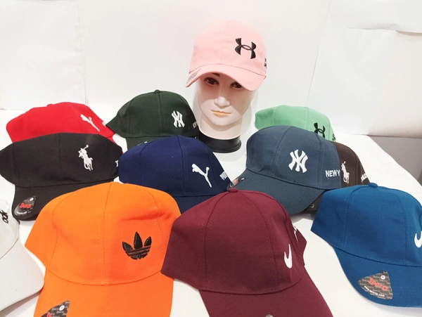 Mens Embrodary Indian Flaxi Fit Material Cap  Color - Mix Color Pack  Fitting - Steel Buckle - Free, 6