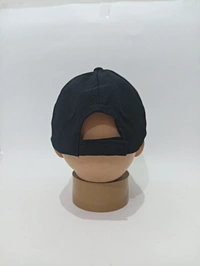 Indian Flaxi Fit Rubber Printed Logo Caps Color -Black-  Colour Pack Fitting -Velcro Size -Small For Boys - Free, 6