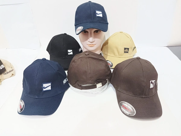 Mens Embrodary Indian Flaxi Fit Material Cap  Color - Mix Color Pack  Fitting - Steel Buckle - Free, 6