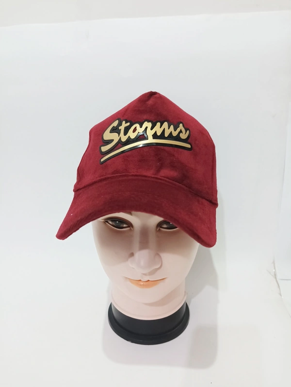 Mens China Imported Embrodry Design Velvet  Caps Color -Mix  Color Pack Fitting - Buckle - Free, 6