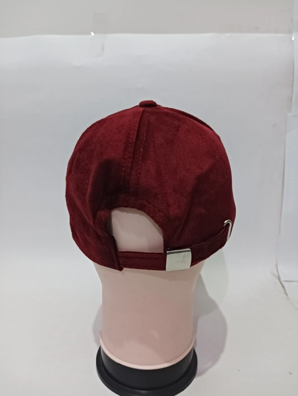 Mens China Imported Embrodry Design Velvet  Caps Color -Mix  Color Pack Fitting - Buckle - Free, 6