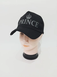 Mens Indian Flaxi Fit Rubber Printed Prince  Logo Caps Color - Black Color Pack Fitting - Buckle - Free, 6