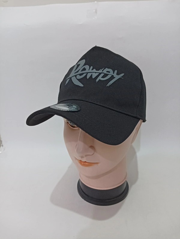 Mens Indian Flaxi Fit Rubber Printed Logo Caps Color - Black Color Pack Fitting - Buckle - Free, 6