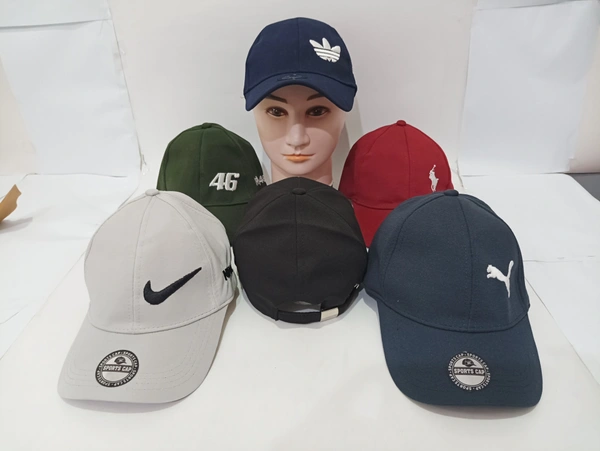 Mens Embrodary Indian Flaxi Fit Material Cap  Color - Mix Color Pack  Fitting - Steel Buckle - Free, 6