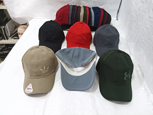 Mens Embrodary Indian Flaxi Fit Material Cap  Color - Mix Color Pack  Fitting - Steel Buckle - Free, 6
