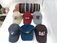 Mens Embrodary Indian Flaxi Fit Material Cap  Color - Mix Color Pack  Fitting - Steel Buckle - Free, 6