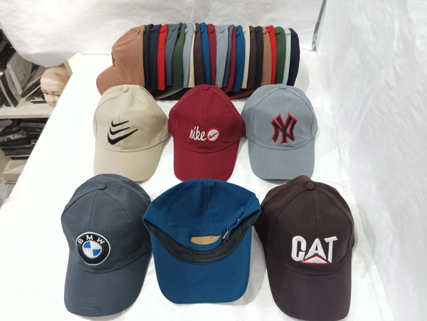 Mens Embrodary Indian Flaxi Fit Material Cap  Color - Mix Color Pack  Fitting - Steel Buckle - Free, 6