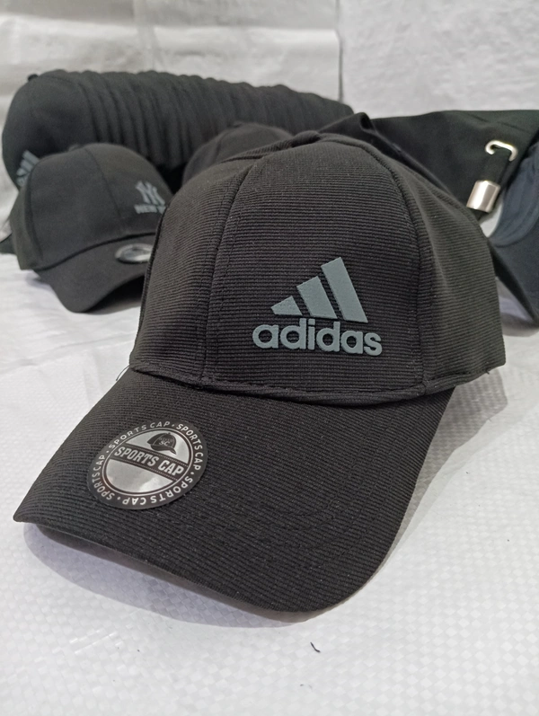 Mens Indian Flaxi Fit Rubber Printed Logo Caps Color - Black Color Pack Fitting - Buckle - Free, 6