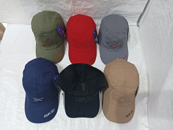 Mens Cotton Embrodary Logo Cap Color - Mix Color Cap Fitting Velcro - Free, 6