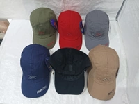 Mens Cotton Embrodary Logo Cap Color - Mix Color Cap Fitting Velcro - Free, 6