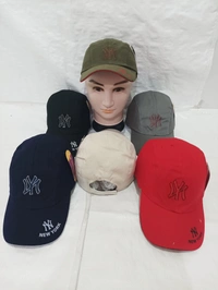 Mens Cotton Embrodary Logo Cap Color - Mix Color Cap Fitting Velcro - Free, 6