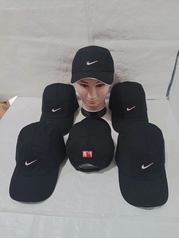 Mens Cotton Embrodary Logo Cap Color - Black Color Cap Fitting Velcro - Free, 6