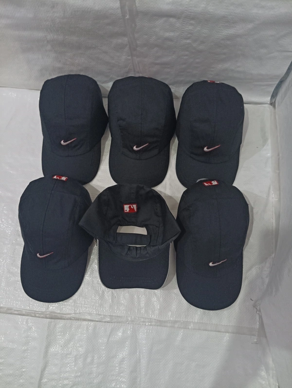 Mens Cotton Embrodary Logo Cap Color - Black Color Cap Fitting Velcro - Free, 6
