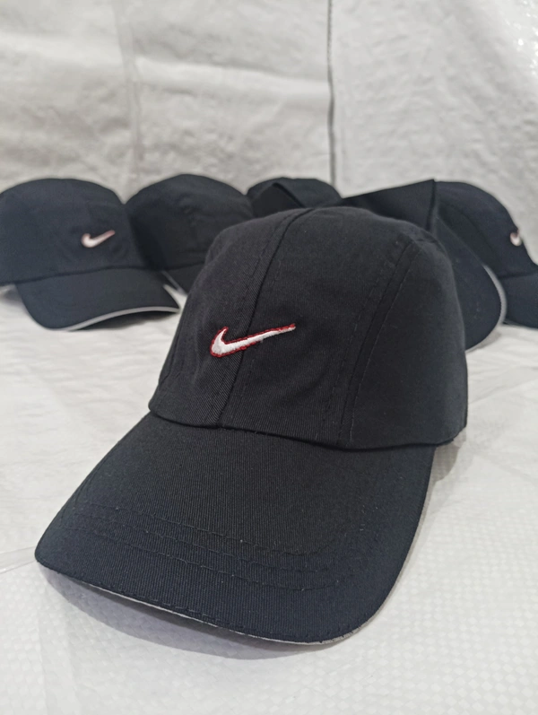 Mens Cotton Embrodary Logo Cap Color - Black Color Cap Fitting Velcro - Free, 6