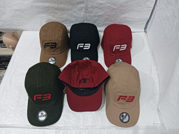Mens Cotton Embrodary Logo Cap Color - Mix Color Cap Fitting  Velcro - Free, 6