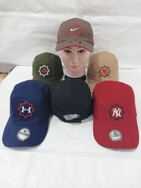 Mens Cotton Embrodary Logo Cap Color - Mix Color Cap Fitting Velcro - Free, 6