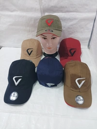 Mens Cotton Embrodary Logo Cap Color - Mix Color Cap Fitting Velcro - Free, 6