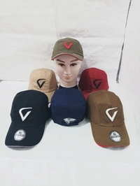 Mens Cotton Embrodary Logo Cap Color - Mix Color Cap Fitting Velcro - Free, 6