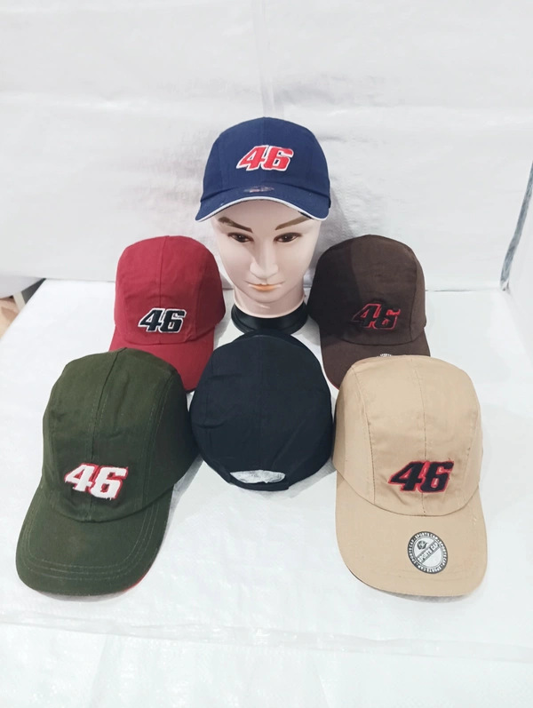 Mens Cotton Embrodary Logo Cap Color - Mix Color Cap Fitting Velcro - Free, 6