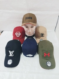 Mens Cotton Embrodary Logo Cap Color - Mix Color Cap Fitting Velcro - Free, 6