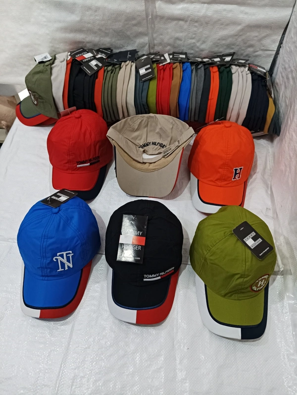 Mens Embrodary Parashute  Material Cap  Color - Mix Color Pack  Fitting - Steel Buckle - Free, 6