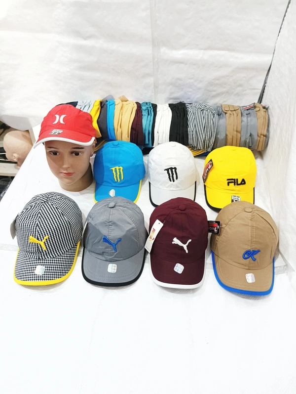 Kids Embrodary Parashute  Material Cap  Color - Mix Color Pack  Fitting - Steel Buckle - Free, 6