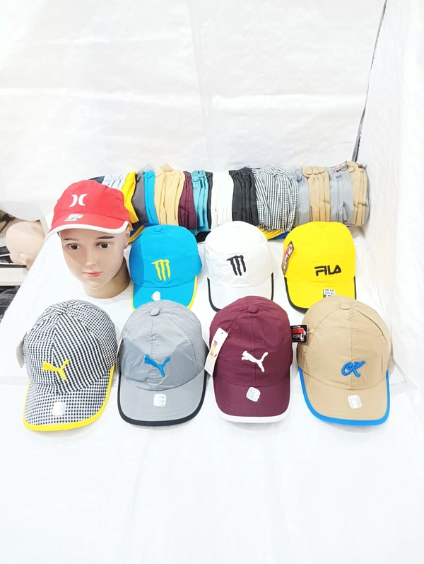 Kids Embrodary Parashute  Material Cap  Color - Mix Color Pack  Fitting - Steel Buckle - Free, 6