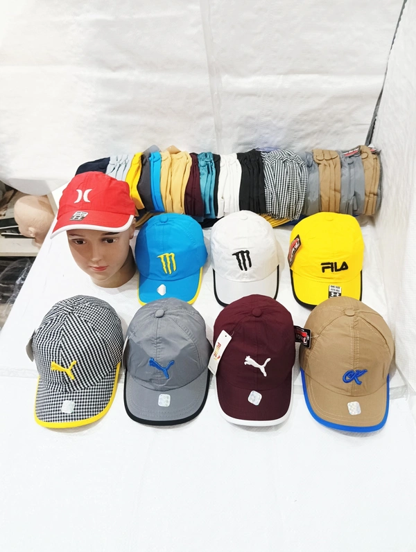 Kids Embrodary Parashute  Material Cap  Color - Mix Color Pack  Fitting - Steel Buckle - Free, 6