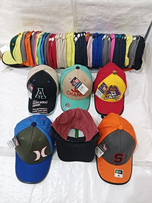 Kids Embrodary Pure Cotton  Material  Cap  Color - Mix Color Pack  Fitting - Velcro - Free, 6