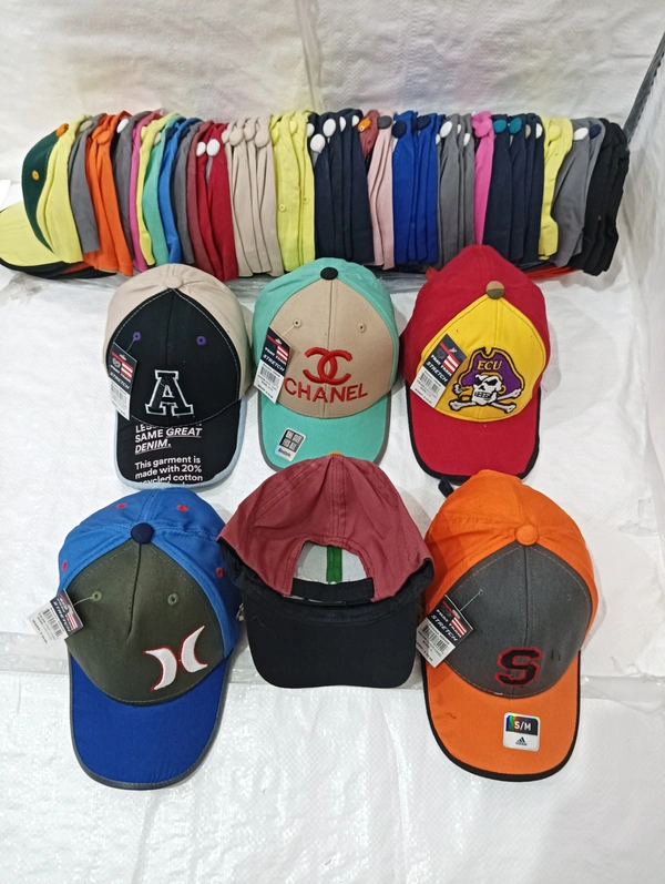Kids Embrodary Pure Cotton  Material  Cap  Color - Mix Color Pack  Fitting - Velcro - Free, 6