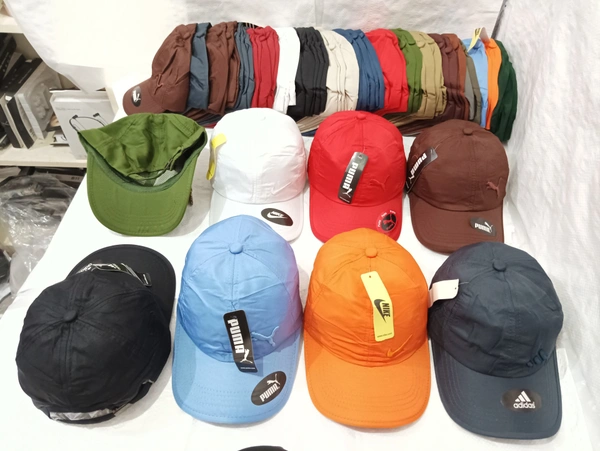Mens Embrodary Parashute  Material Cap  Color - Mix Color Pack  Fitting - Steel Buckle - Free, 6
