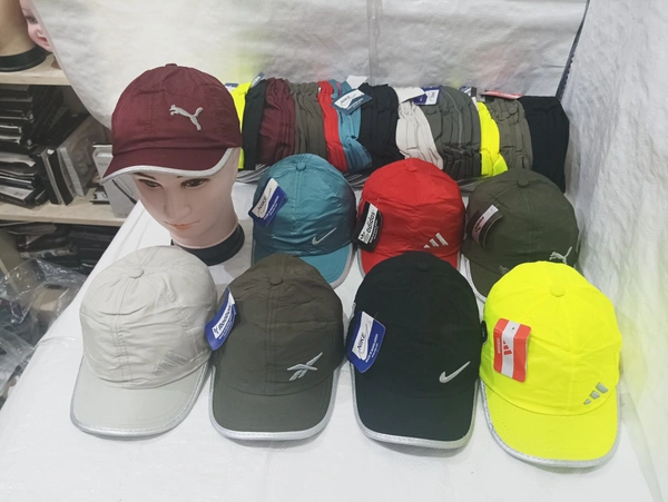 Mens Embrodary Parashute  Material Cap  Color - Mix Color Pack  Fitting - Steel Buckle - Free, 6