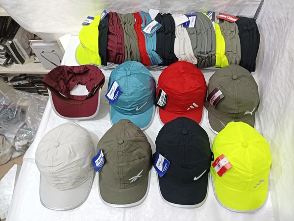 Mens Embrodary Parashute  Material Cap  Color - Mix Color Pack  Fitting - Steel Buckle - Free, 6