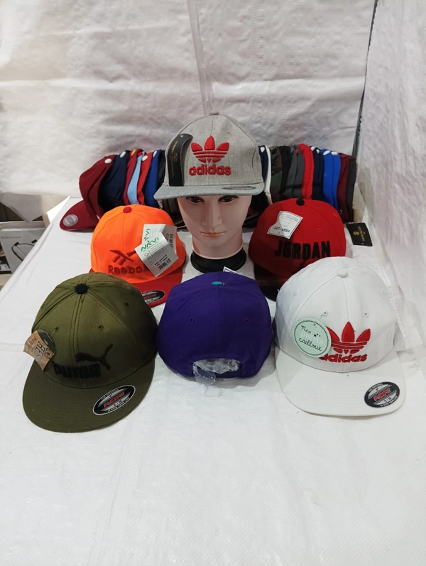 Mens Embrodary Pure Cotton  Material Hip Hop Cap  Color - Mix Color Pack  Fitting - Snapback - Free, 6