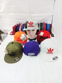 Mens Embrodary Pure Cotton  Material Hip Hop Cap  Color - Mix Color Pack  Fitting - Snapback - Free, 6