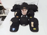 Mens Embrodary Pure Cotton  Material Cap  Color - Black Color Pack  Fitting - Steel Buckle - Free, 6