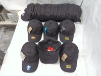Mens Embrodary Pure Cotton  Material Cap  Color - Black Color Pack  Fitting - Steel Buckle - Free, 6