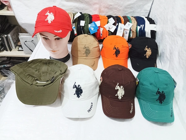 Mens Embrodary Pure Cotton  Material Cap  Color - Mix Color Pack  Fitting - Steel Buckle - Free, 6