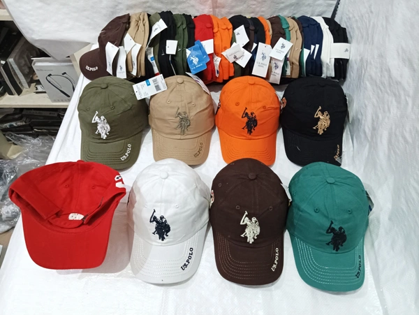 Mens Embrodary Pure Cotton  Material Cap  Color - Mix Color Pack  Fitting - Steel Buckle - Free, 6