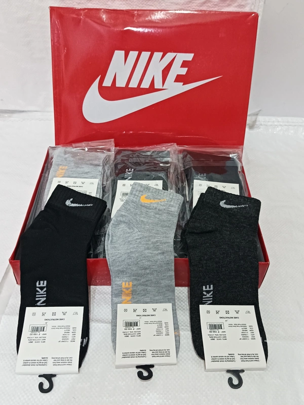 Mens & Women Mid Anklet Socks, Mix Color Pack (Set Of 12 Pcs In One Box) - Free, 12