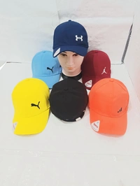 Mens Embrodary Indian Flaxi Fit Material Cap  Color - Mix Color Pack  Fitting - Steel Buckle - Free, 6